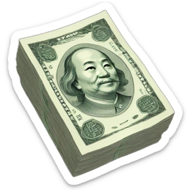 China money sticker