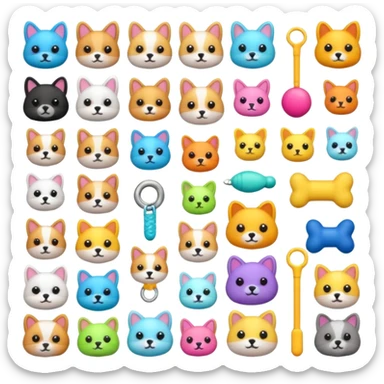 pet toys  sticker