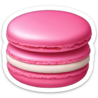 Pink macaroon sticker