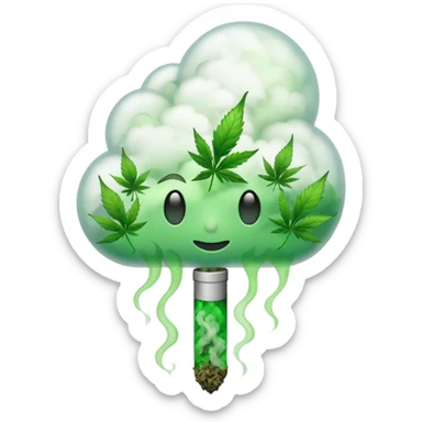weed smoke joint sticker