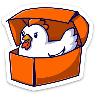 Popeyes 8-piece chicken box sticker