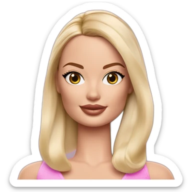Margot Robbie Barbie sticker