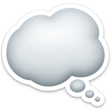 bubble thinking sticker