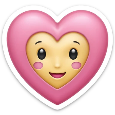 corazon rosa claro sticker