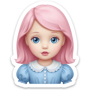 vintage baby doll sticker