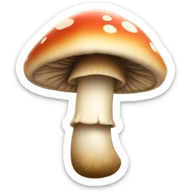 mushroom smiles  sticker