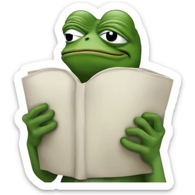 Pepe frog hugging seekers alliance text sticker