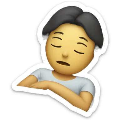 ill person in bed sticker