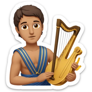 ancient greek people listening to a poet sticker