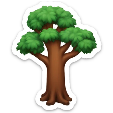 Redwood forest sticker