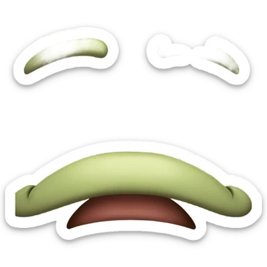 Smiley that looks disgusted sticker