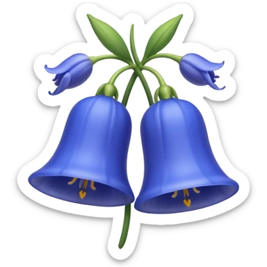 Bluebell flowers sticker
