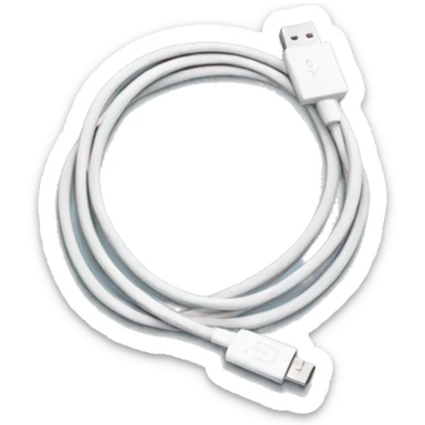 usb cable sticker