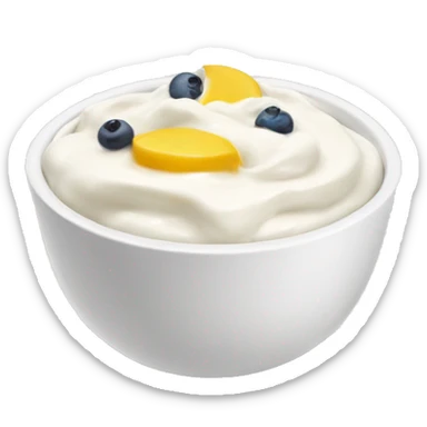 Yogurt bowl sticker