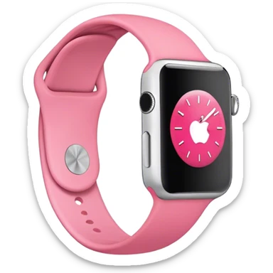 Pink applewatch sticker