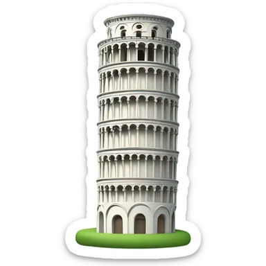 leaning tower of pisa sticker
