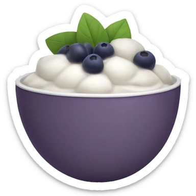 white açaí bowl sticker