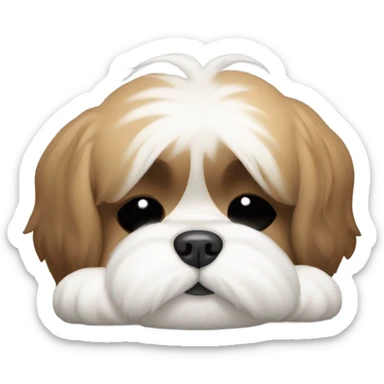 Sleeping Shi Tzu sticker