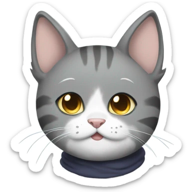 Anime cat saying I MISS YOU sticker