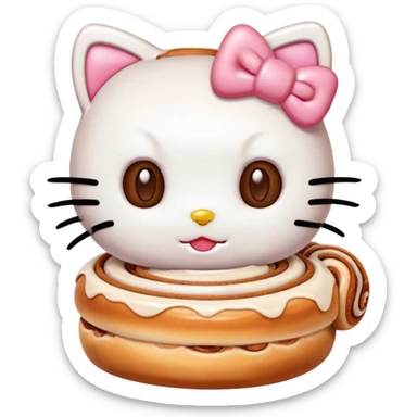 cinnamonroll hello kitty sticker