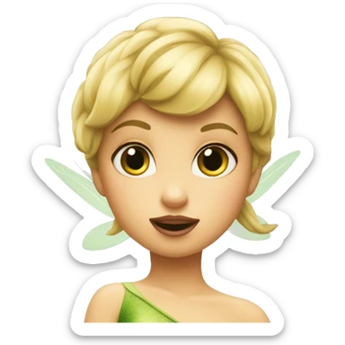 Tinkerbell pout  sticker