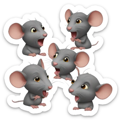Rat gossip  sticker