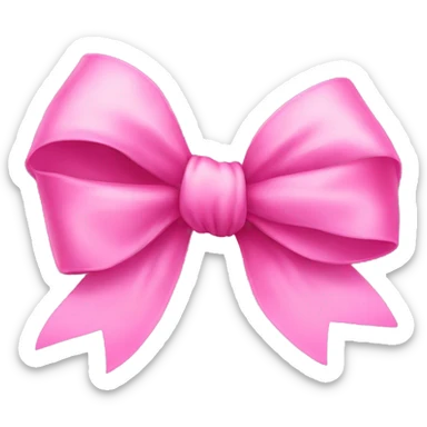 Pink bow sticker