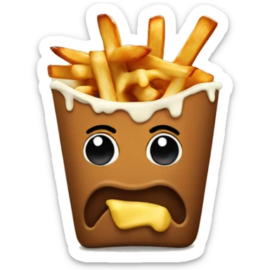 Poutine mange une Poutine  sticker