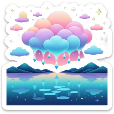 dream at night sticker