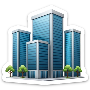web hosting enterprise plan, serveur avec symbole de croissance et building sticker
