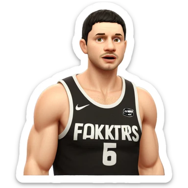 realistic portrait of a man sticker