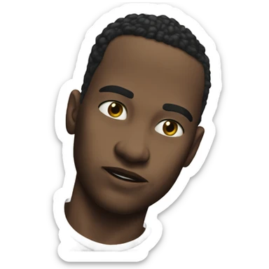 black shirt meme boy tough mean sticker