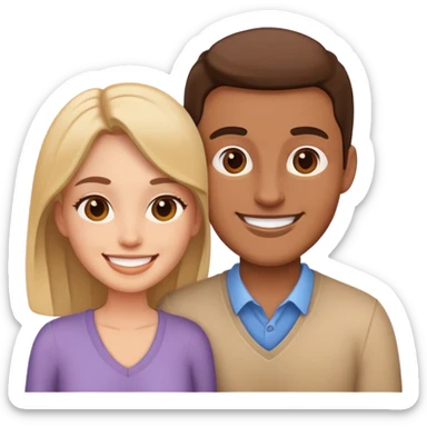 Make the emoji of me and my girlfriend  sticker