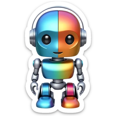 AI BOT 3D HIGH QUOLATY COLOUR FULL sticker