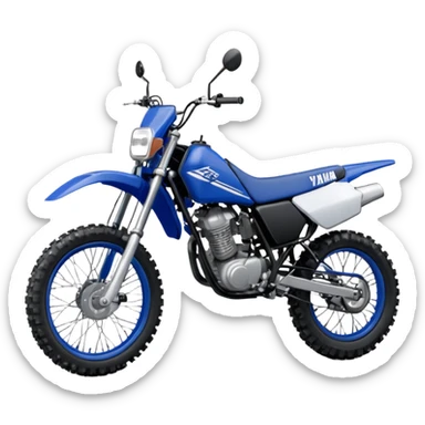 blue yamaha 250 dirt bike sticker