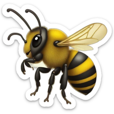 Christmas bees sticker