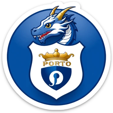fc porto football team logo emoji sticker
