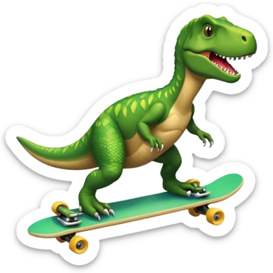 Trex on skateboard sticker