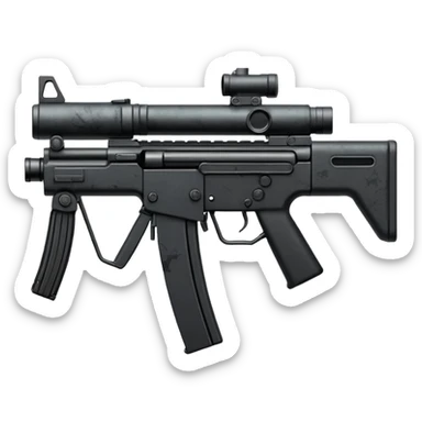 Simple mp5 no stock no scope sticker