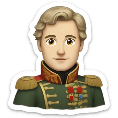 Andrei Bolkonsky from War and peace by Leo tolstoy sticker