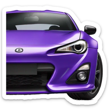 purple gt86 with a spoiler  sticker