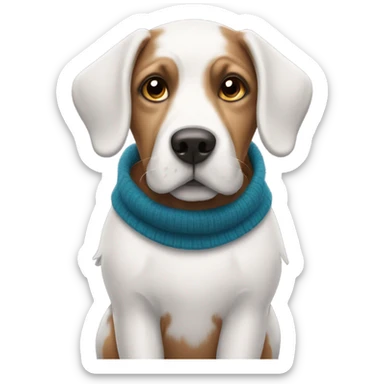 Dog in jumper sticker