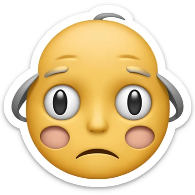 unhappy emoji overlapping another unhappy emoji sticker