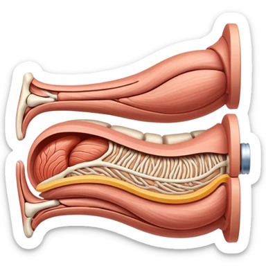 Human body muscle anatomy sticker