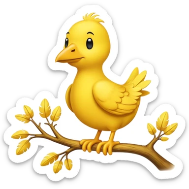 Woodstock from Snoopy sticker