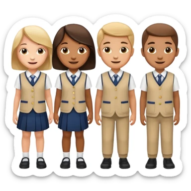 School uniforms sticker