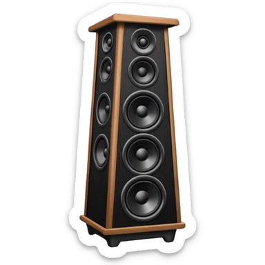 speaker tower sticker