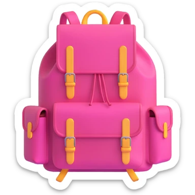 big pink explorer backpack sticker