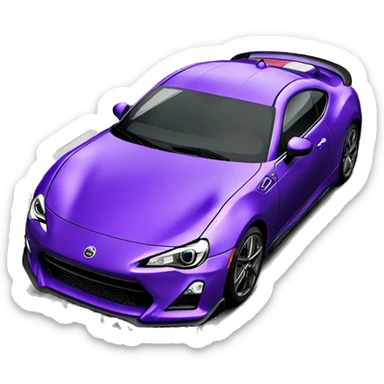 purple gt86 aero  sticker