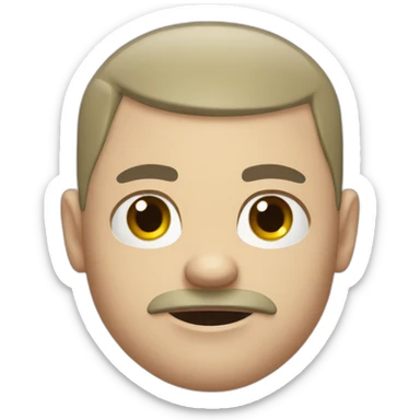 Big angry skinhead sticker